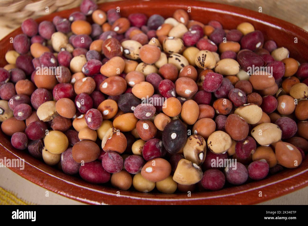 Torino, Italy. 24th September 2022. Bambara groundnuts (or Bambara nuts, Bambara beans). (Vigna subterranea) Stock Photo