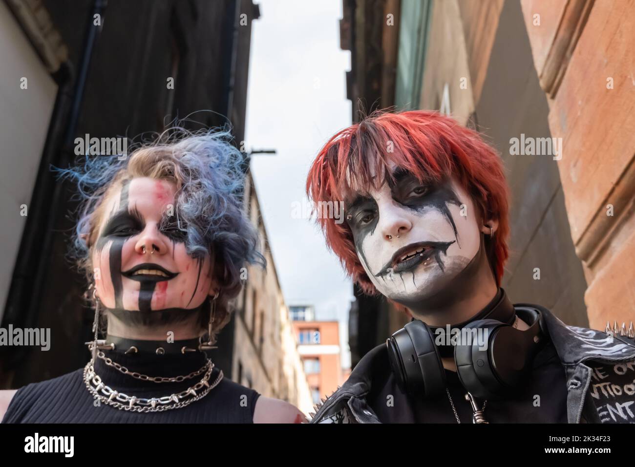 Glasgow, Scotland, UK. 24th September 2022: Stylish characters in Buchanan Street. Credit: Skully/17�Թ����� Live News Stock Photo