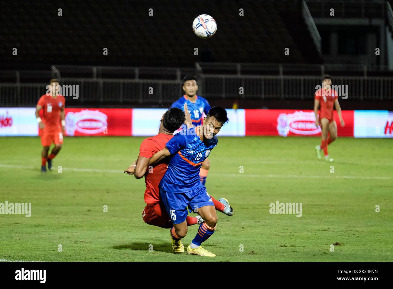Hochiminh City, Vietnam. 25th September 2022. International Friendly: India vs Singapore. Dat Do/Alamy Live News Stock Photo