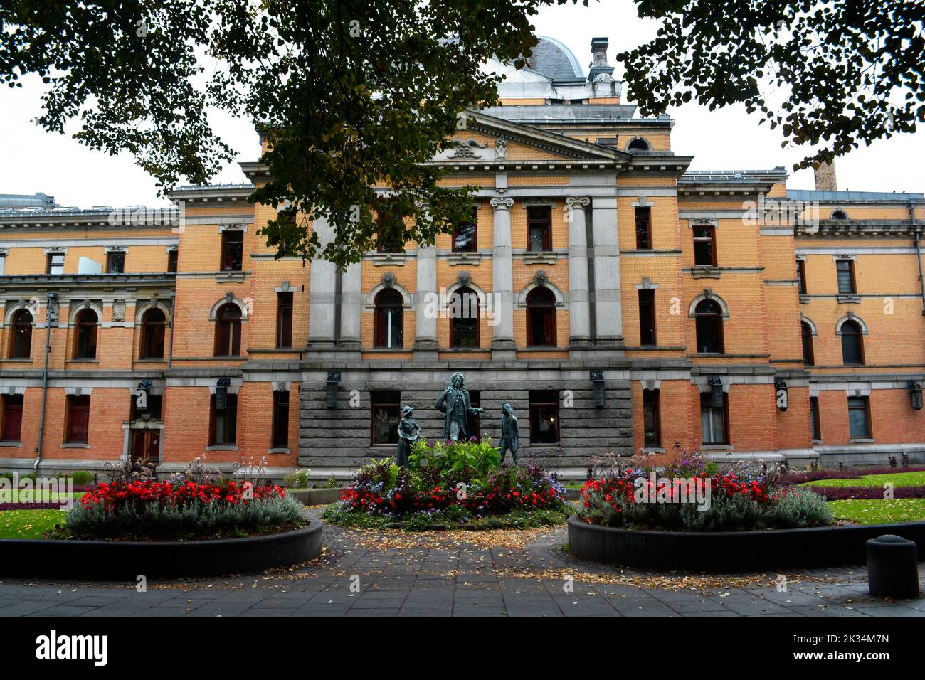 Oslo, Norway, September 2022: Exterior of the National Theatre building