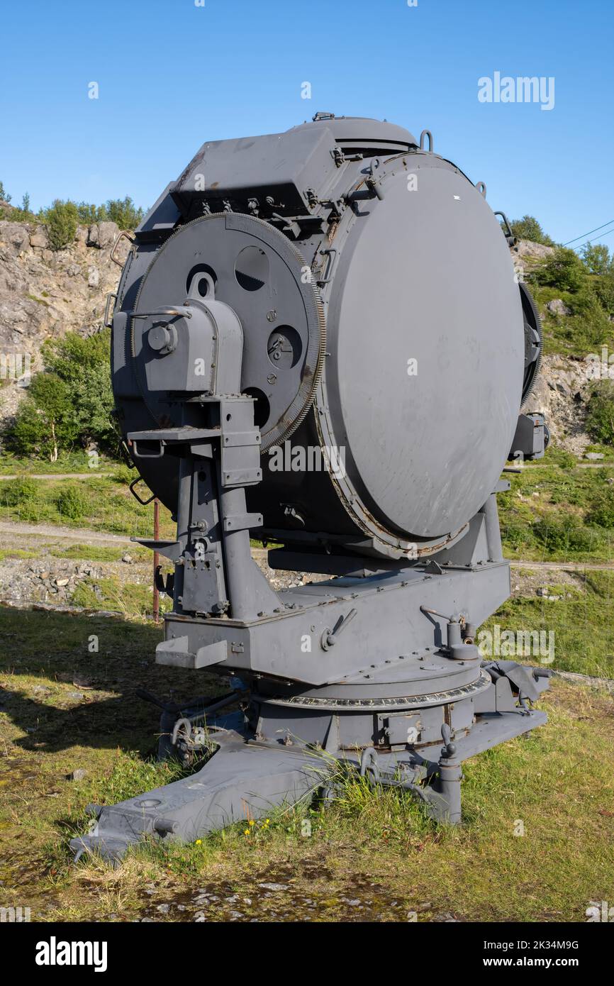 Engeloya, Norway - July 11, 2022: Batterie Dietl was a german military fort located on the island of Engeloya during second world war intended for the Stock Photo