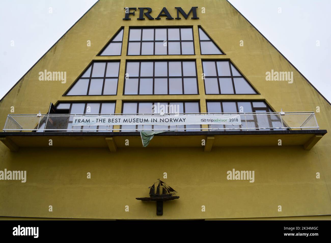 Oslo, Norway, September 2022: Exterior of the famous Fram museum building. Stock Photo