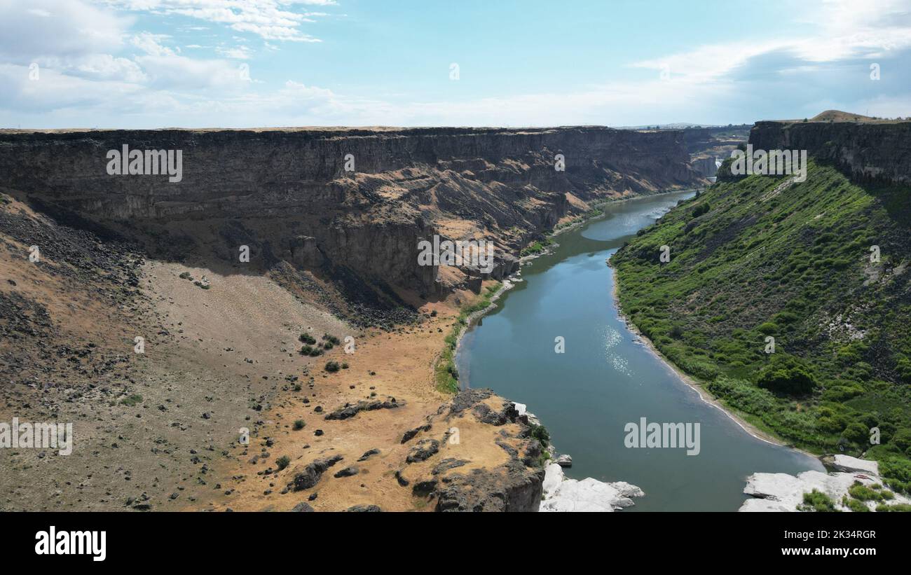 River Surrounded By Rocks Rocks river landscape aerial view hi-res stock photography and images ...