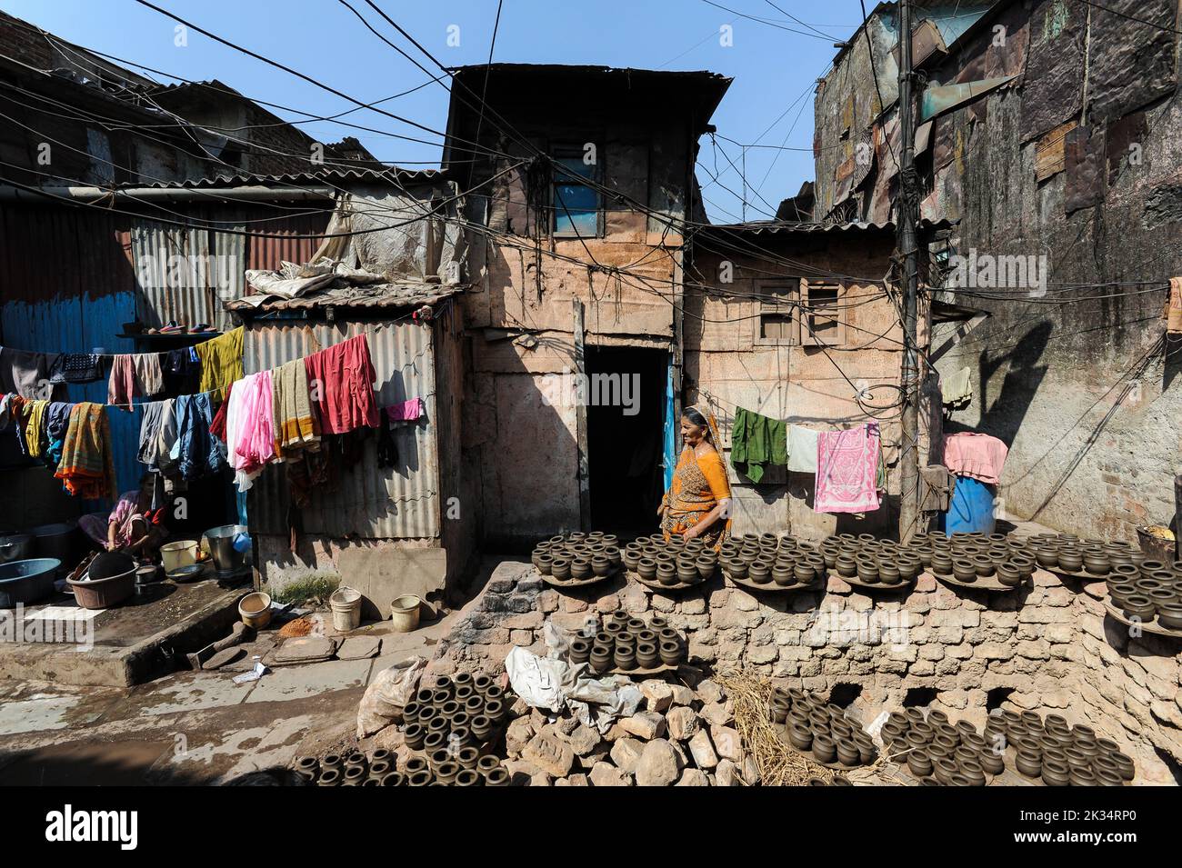 09.12.2011, Mumbai, Maharashtra, India, Asia Pottery made of clay