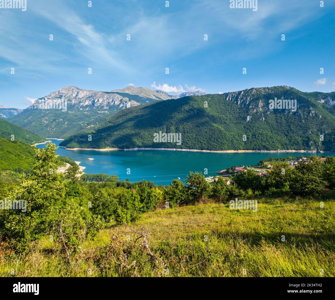 Piva Reka The famous Piva river canyon with its fantastic reservoir Piva Lake ...