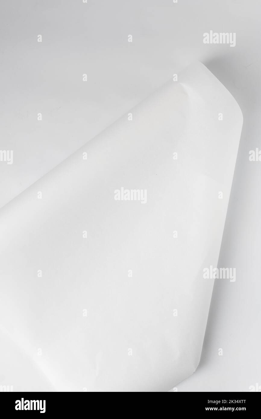 Roll of parchment paper for baking, wax paper for baking, white