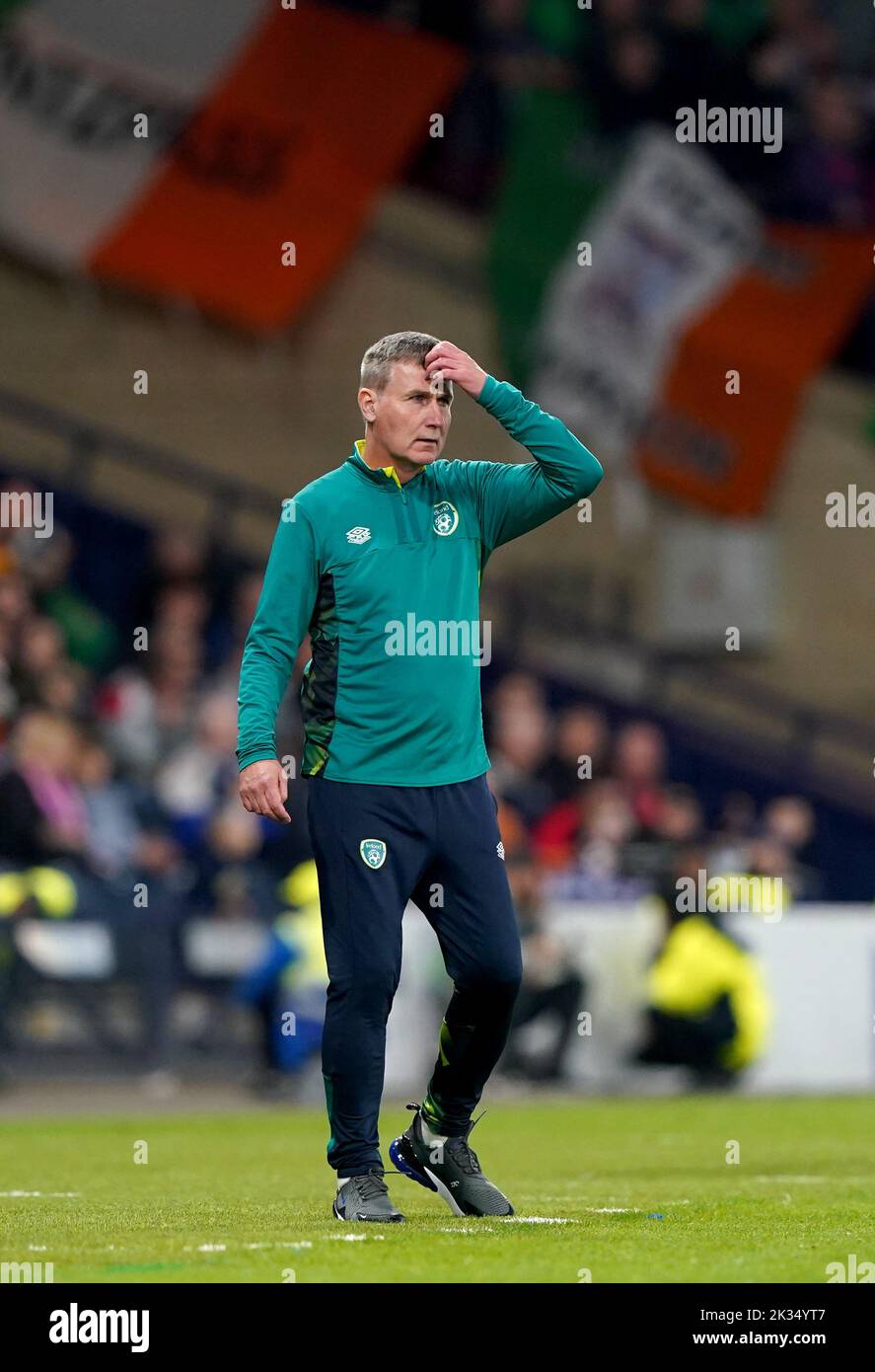 Republic of Ireland manager Stephen Kenny during the UEFA Nations League Group E Match at Hampden Park, Glasgow. Picture date: Saturday September 24, 2022. Stock Photo