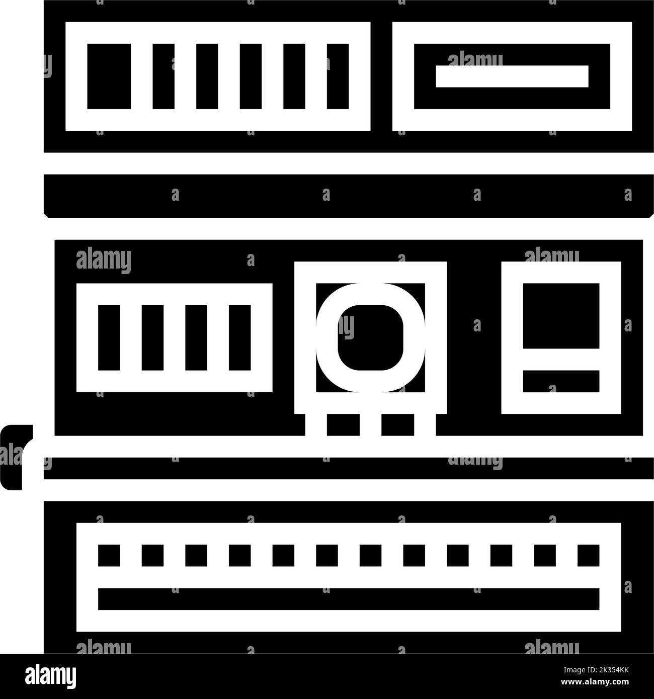Screen photo camera gadget glyph hi-res stock photography and images ...