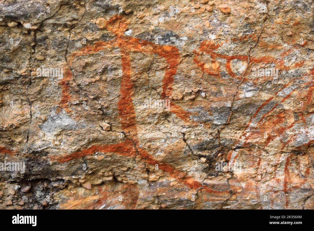 Aboriginal rock art Mimih spirit paintingAnbangbang shelter