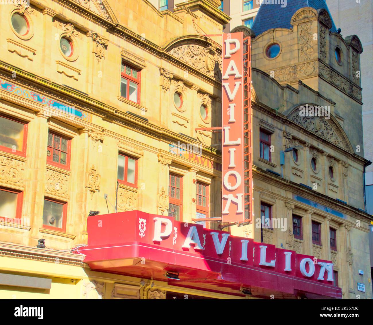 Pavilion theatre located on Renfield Street Glasgow, Scotland, UK Stock Photo
