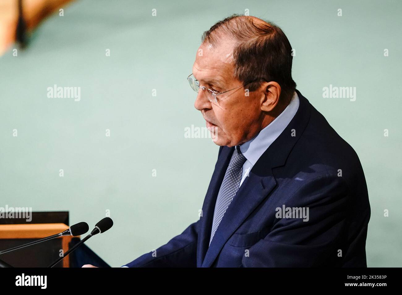 New York, New York, USA. 24th Sep, 2022. Sergey Lavrov, Foreign