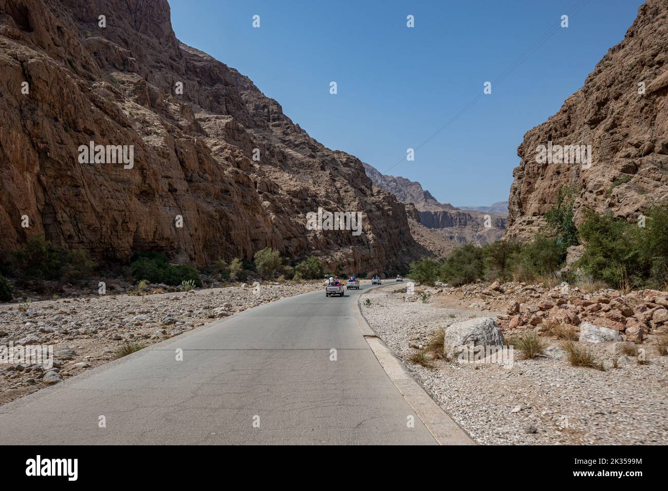 Road to Tiwi, Oman Stock Photo