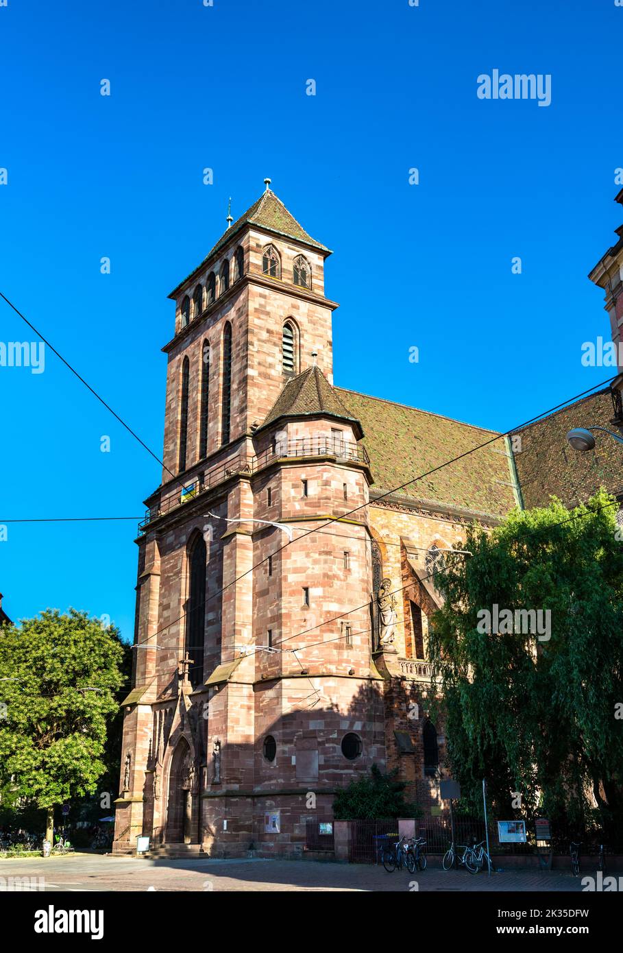 The Saint Pierre le Vieux Protestant church in Strasbourg - Alsace, France Stock Photo