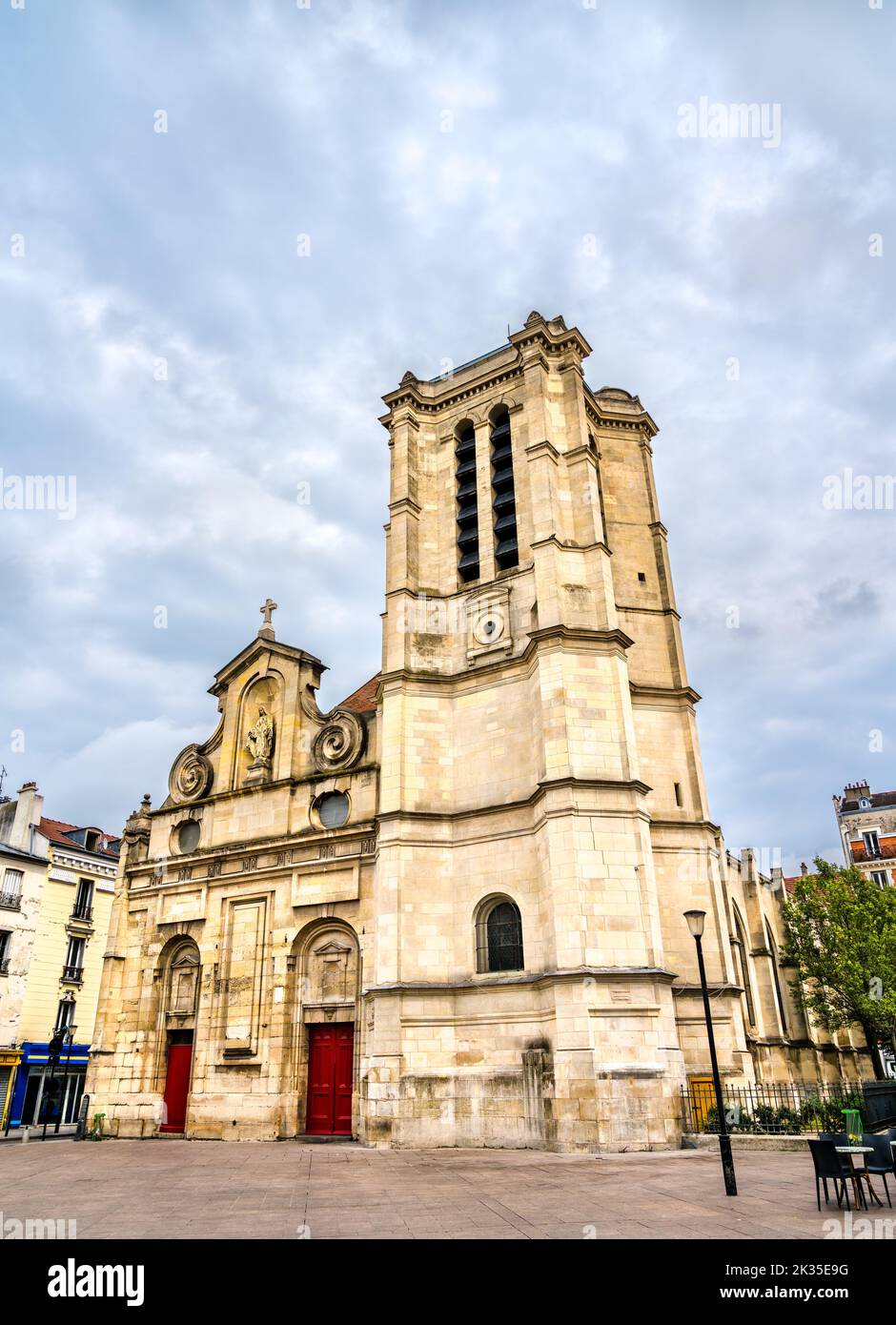 Notre Dame des Vertus Church in Aubervilliers near Paris in France Stock Photo