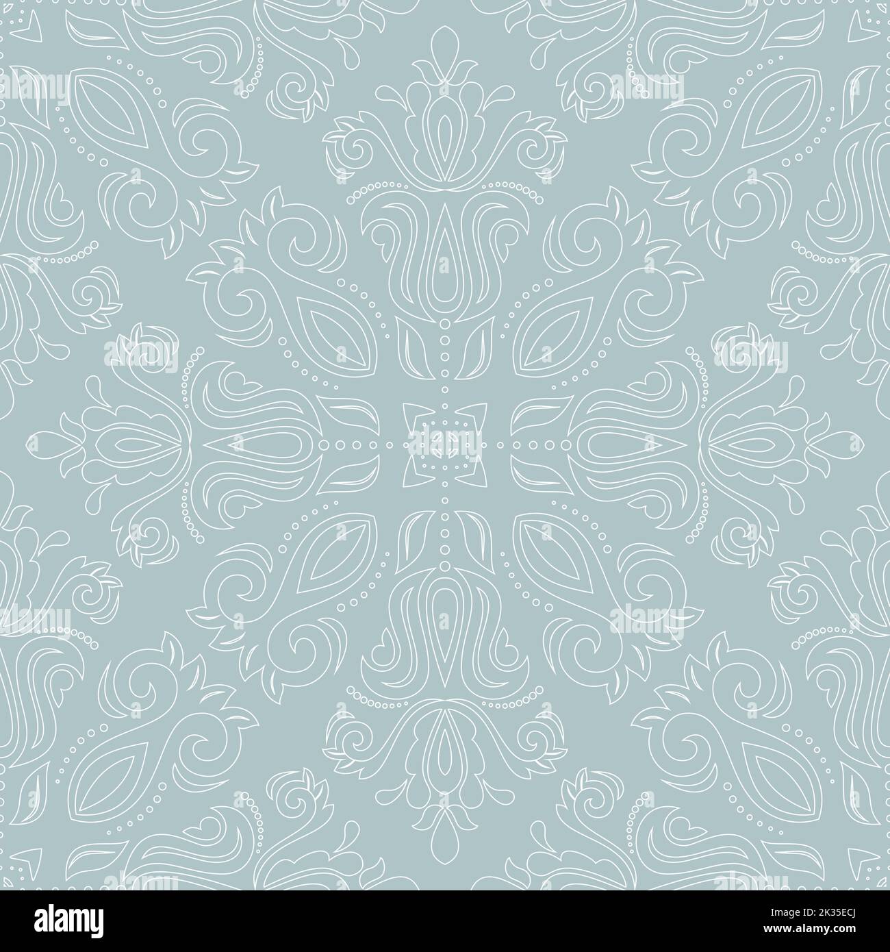 Classic seamless pattern. Damask orient ornament. Classic vintage light ...