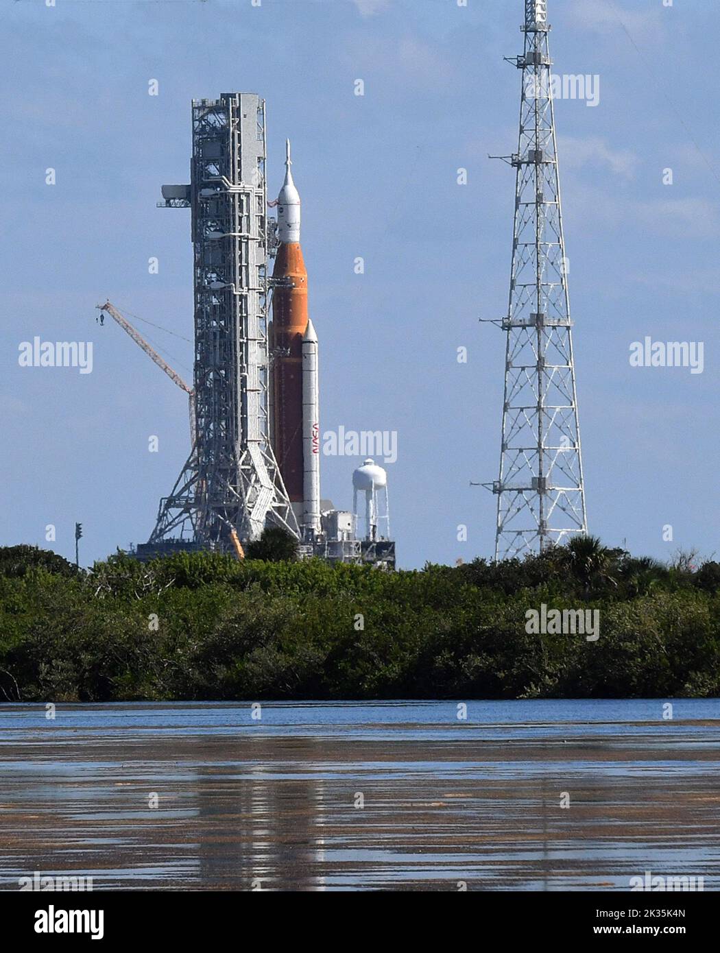 Lightning Towers Stand Tall at NASA Kennedy's Launch Pad 39B - NASA