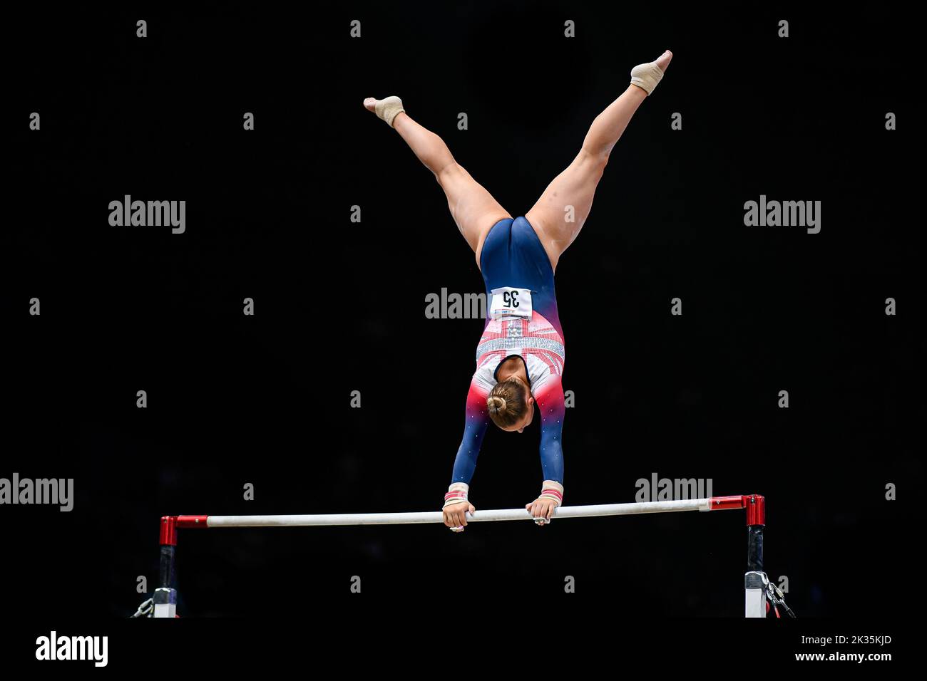 STICKLER Poppy-Grace of GBR (women's uneven parallel or asymmetric bars ...