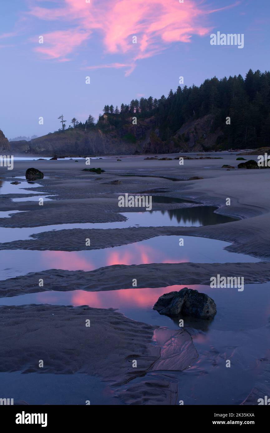 Second Beach, Olympic National Park, Washington Stock Photo