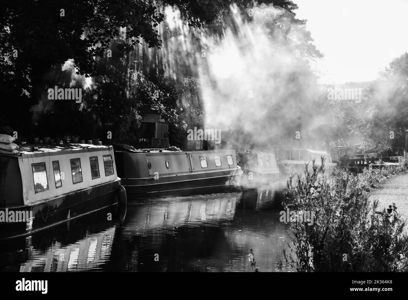Rochdale Canal, Hebden Bridge Stock Photo