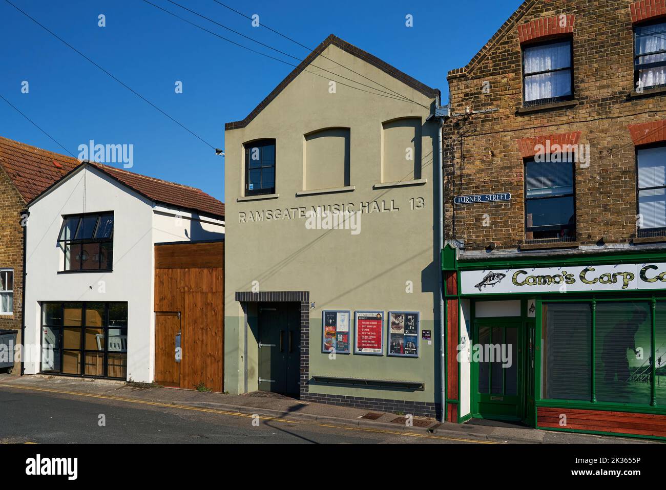 The Ramsgate Music Hall and surrounding buildings on Turner Street in