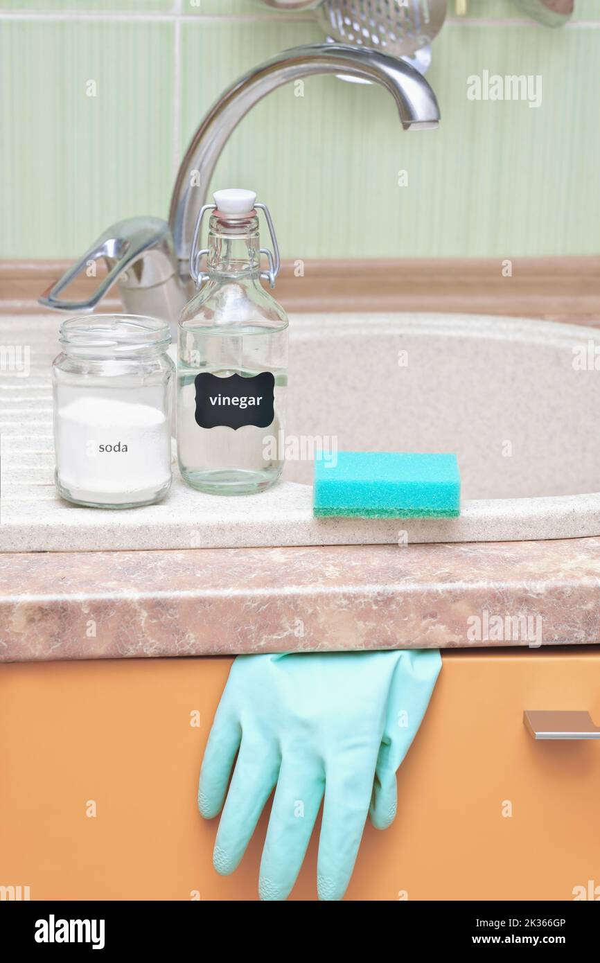 White vinegar and dish soap bottle hires stock photography and images