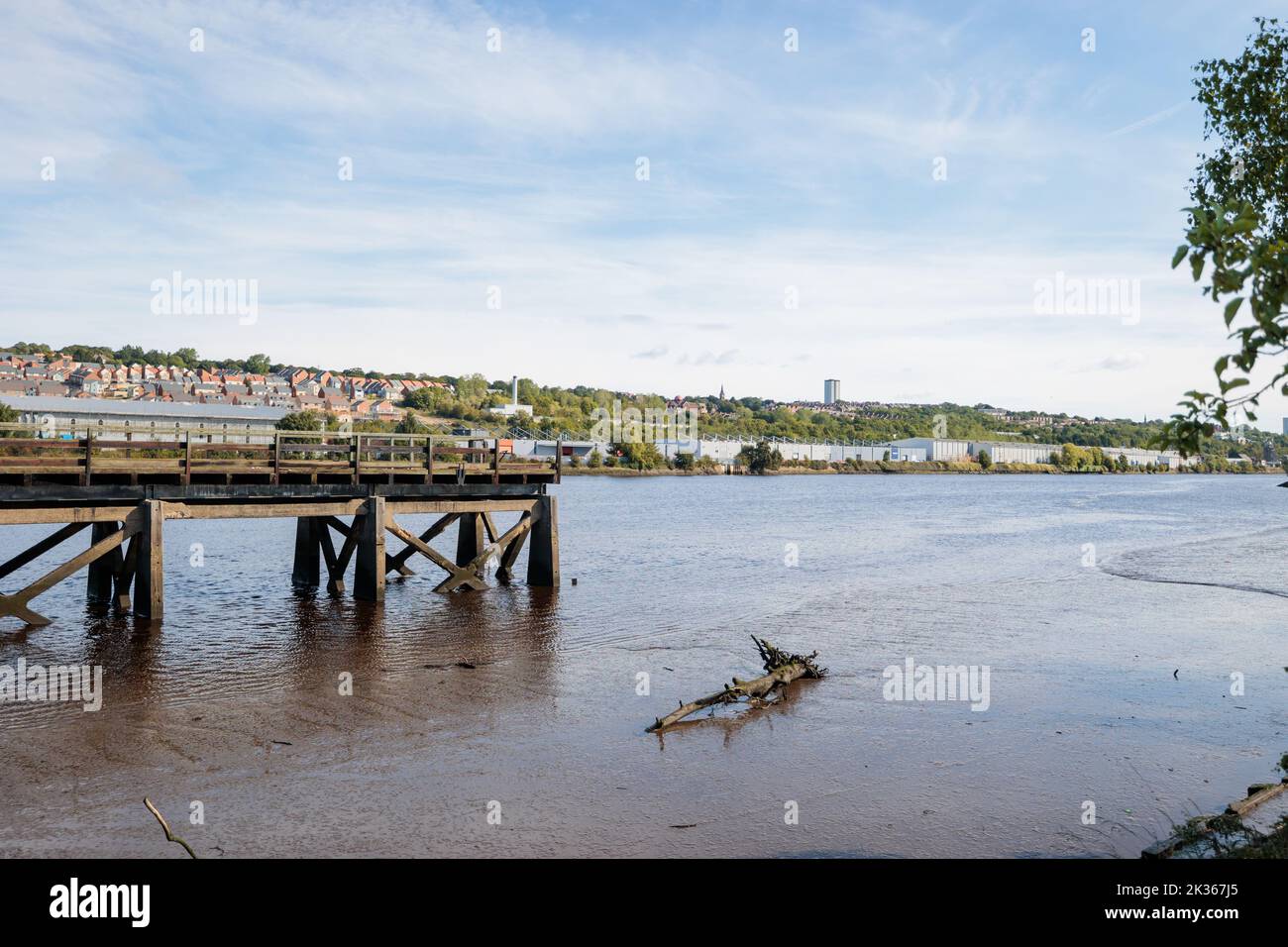 Blaydon England 17th Sept 2022 View of derwenthaugh staithes view o