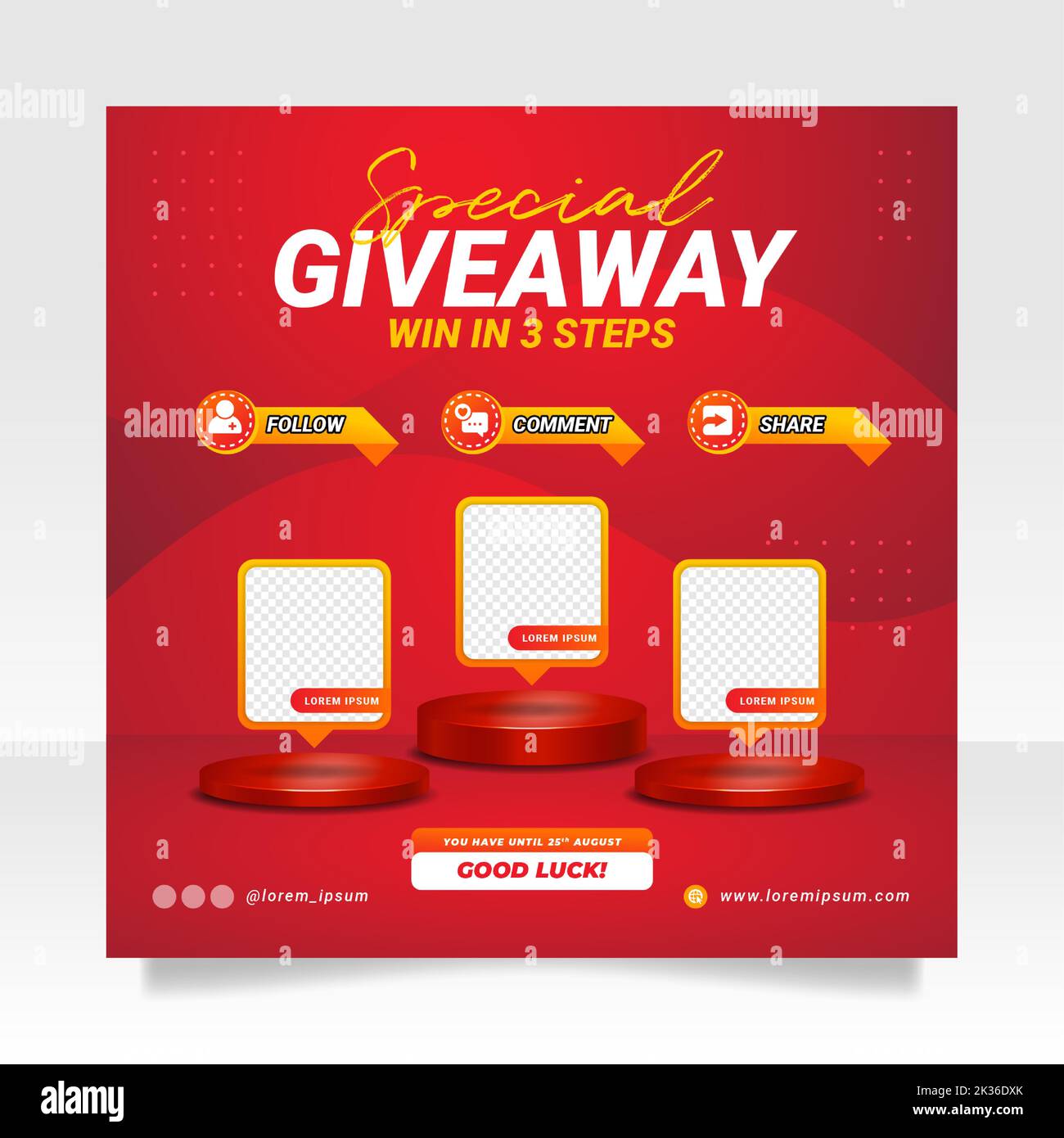 20 Instagram Posts Giveaway/Winner Templates Bundle -  Portugal