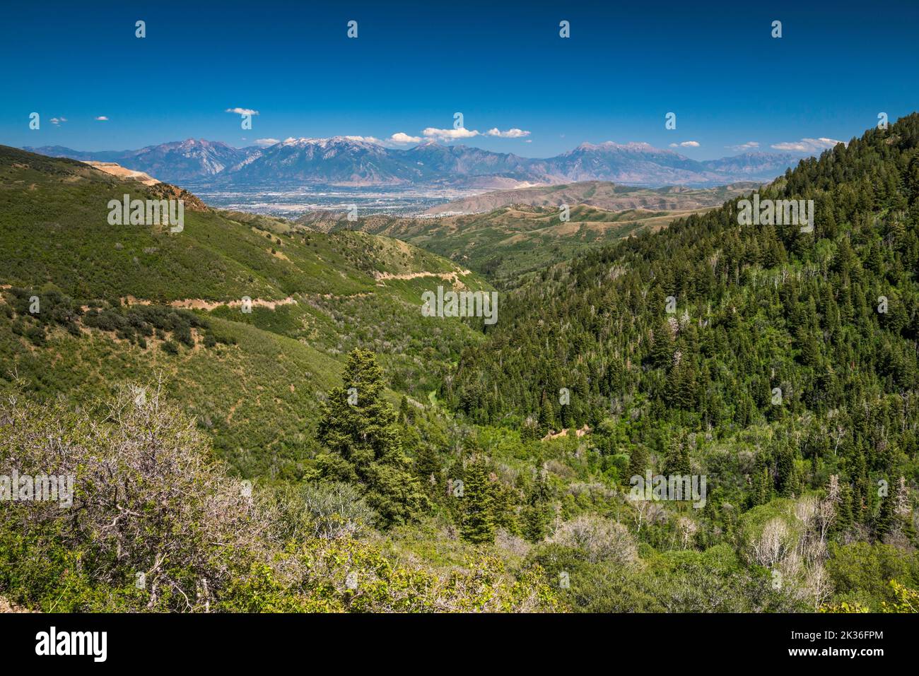 Butterfield Canyon, Wasatch Range in distance, near Kennecott Copper
