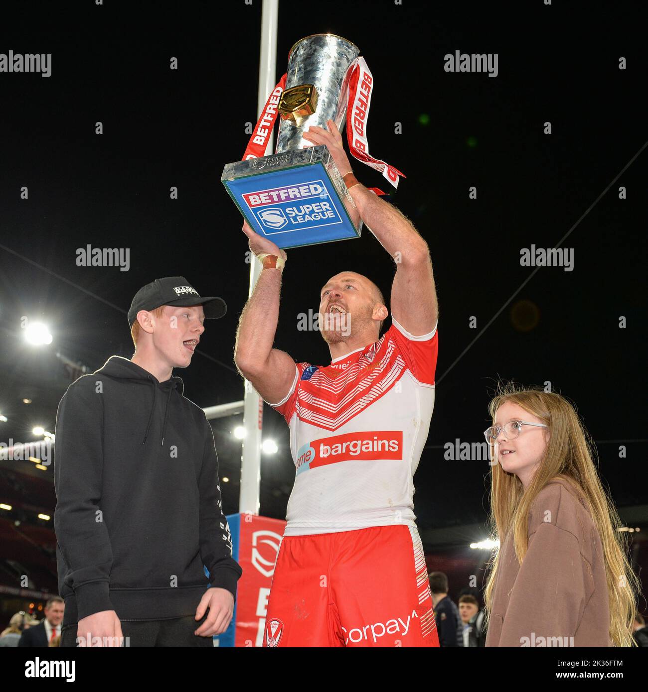 Manchester, England -24th September 2022 - James Roby of St Helens ...
