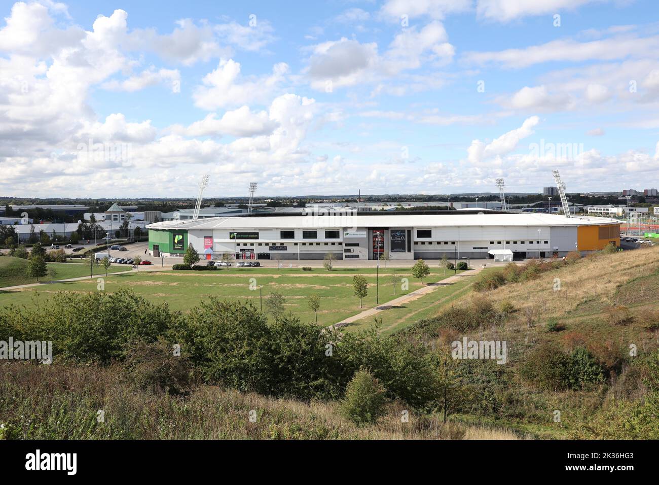 General View of the Eco-Power Stadium during the EFL League Two match between Doncaster Rovers and Crawley Town. 24th September 2022 Stock Photo