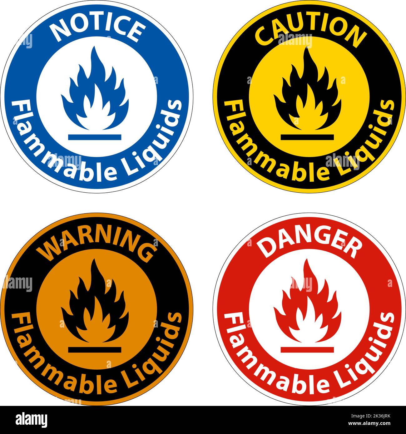 Flammable Liquids Sign On White Background Stock Vector Image & Art Alamy