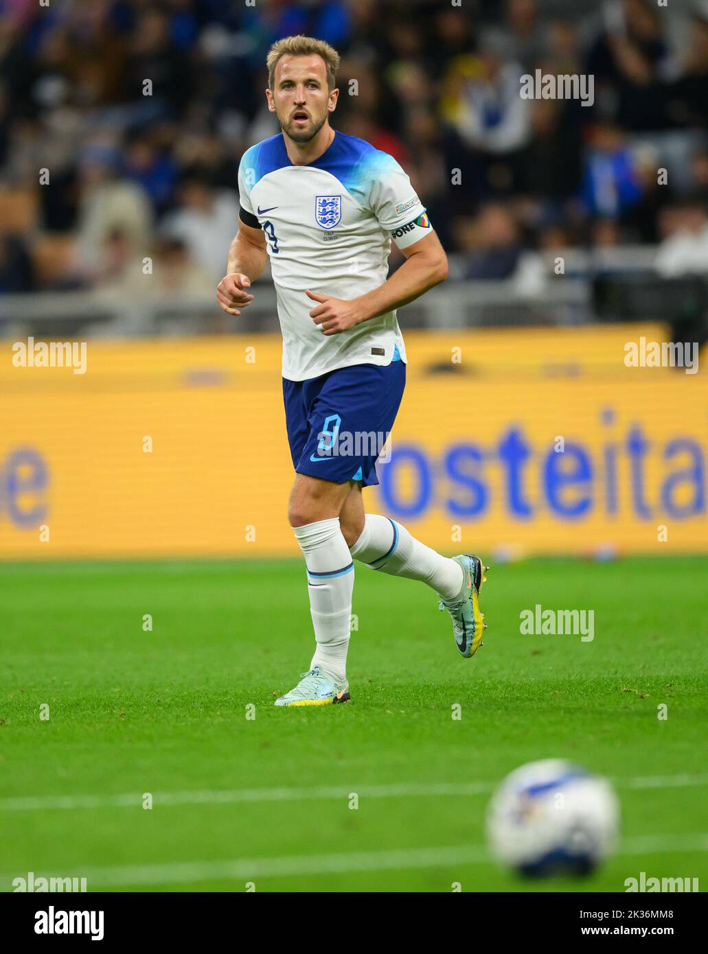 23 Sep 2022 - Italy v England - UEFA Nations League - Group 3 - San Siro  England's Harry Kane during the UEFA Nations League match against Italy. Picture : Mark Pain / Alamy Live News Stock Photo