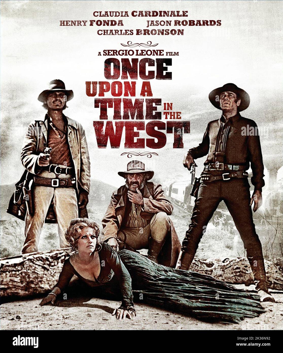 Once Upon A Time In The West 1968. Once Upon A Time In The West Movie Poster Stock Photo