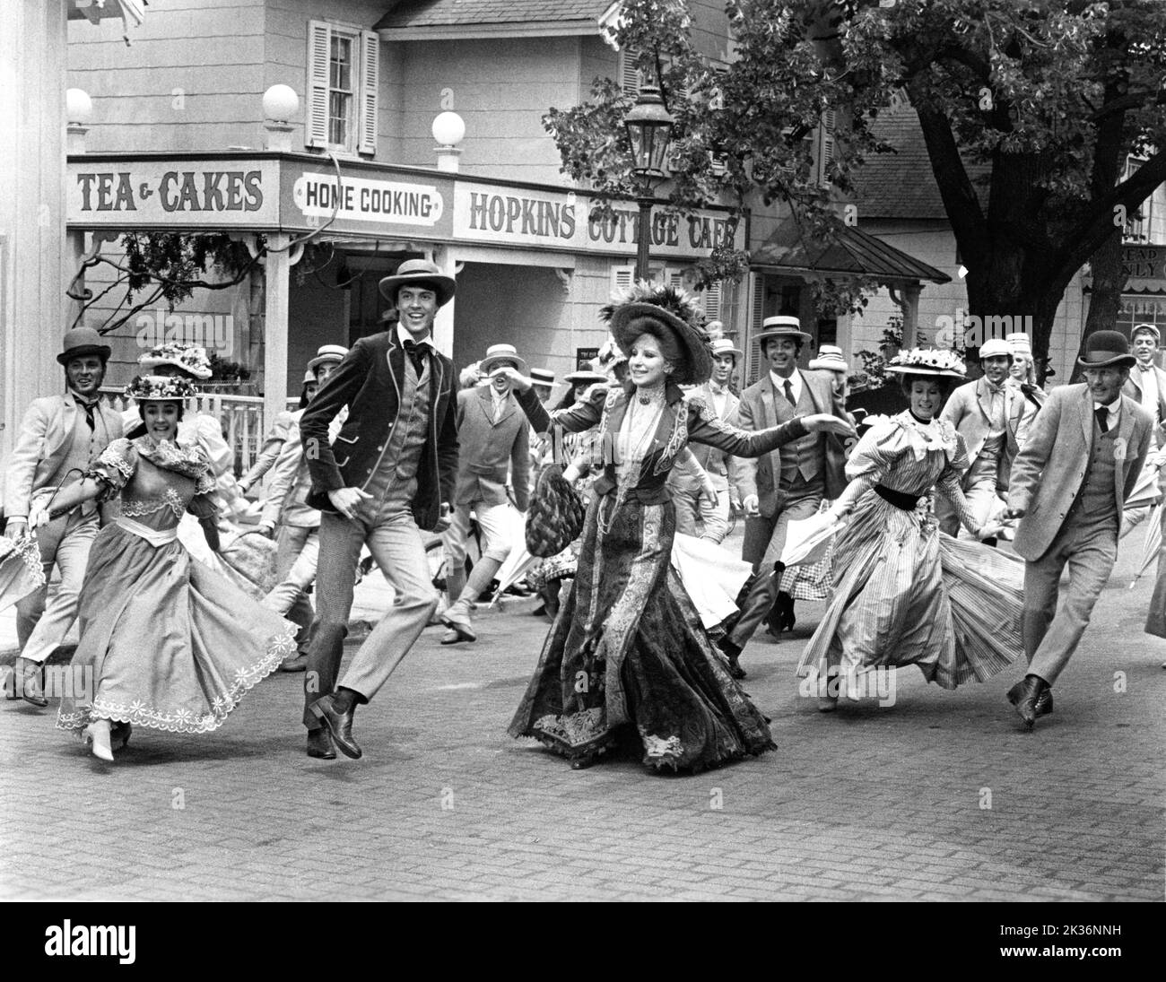 TOMMY TUNE and BARBRA STREISAND in HELLO, DOLLY ! 1969 director GENE KELLY music and lyrics Jerry Herman costumes Irene Sharaff Chenault Productions / Twentieth Century Fox Stock Photo