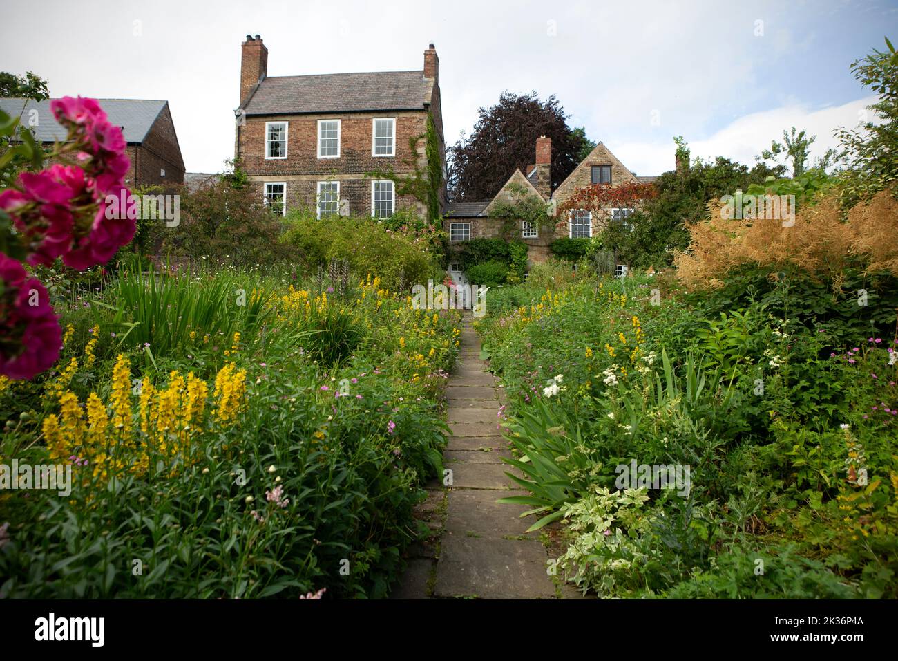 Crook Hall and Gardens in County Durham.Crook Hall and Gardens closed in 2020 and the former owners approached the National Trust for support in secur Stock Photo