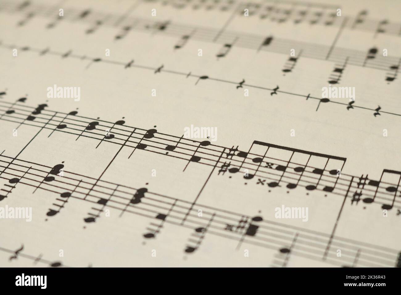 Brahms Op.39 Waltzes sheet music for the piano. Stock Photo