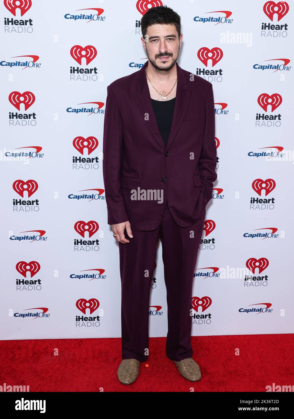 LAS VEGAS, NEVADA, USA - SEPTEMBER 24: Marcus Mumford poses in the