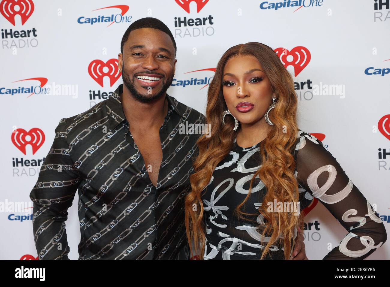 Las Vegas, United States. 24th Sep, 2022. Ralph Pittman and Drew Sidora arrive for the iHeartRadio Music Festival at T-Mobile Arena in Las Vegas, Nevada on Saturday, September 24, 2022. Photo by James Atoa/UPI Credit: UPI/Alamy Live News Stock Photo