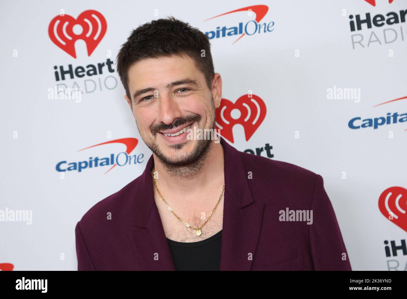 Las Vegas, United States. 24th Sep, 2022. Singer Marcus Mumford arrives for the iHeartRadio Music Festival at T-Mobile Arena in Las Vegas, Nevada on Saturday, September 24, 2022. Photo by James Atoa/UPI Credit: UPI/Alamy Live News Stock Photo