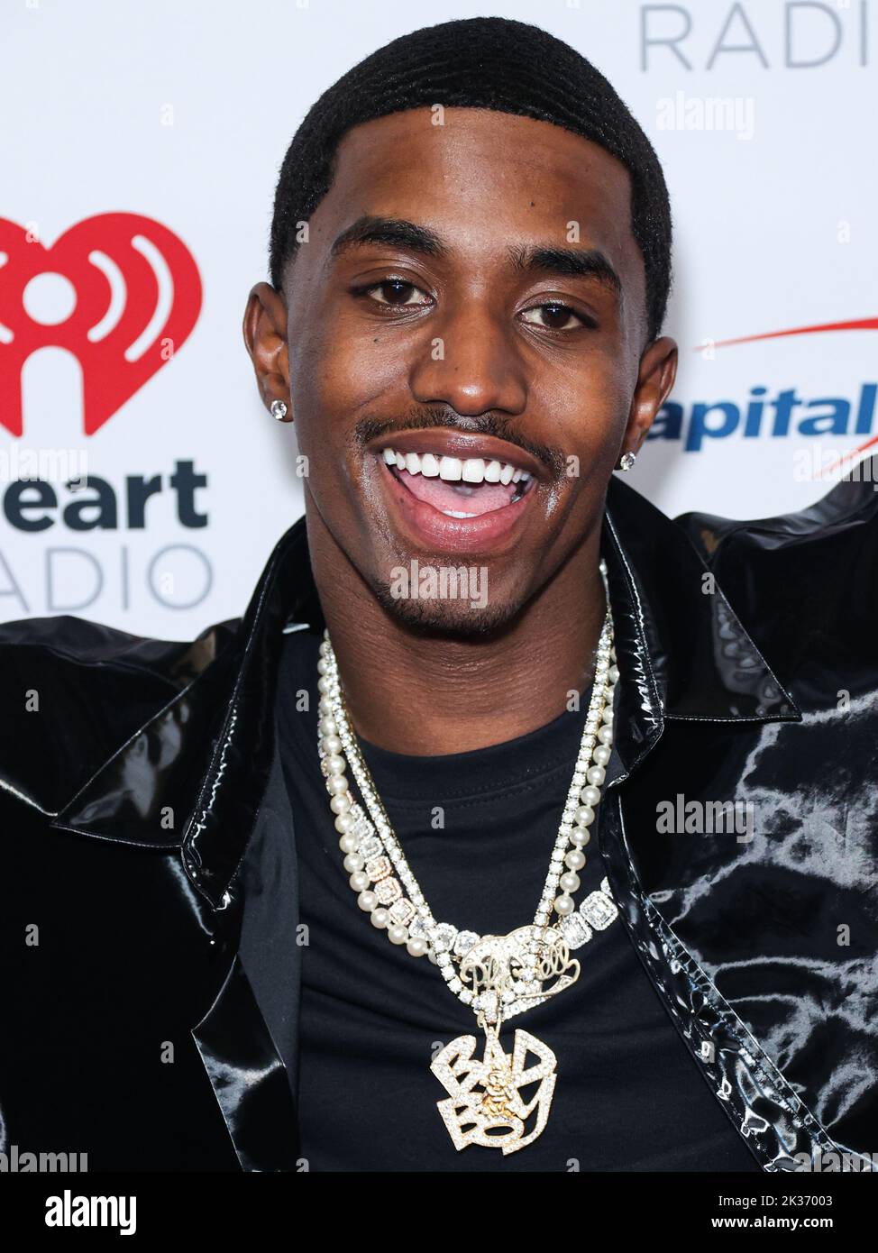 LAS VEGAS, NEVADA, USA - SEPTEMBER 24: King Combs (Christian Casey Combs) poses in the press room at the 2022 iHeartRadio Music Festival - Night 2 held at the T-Mobile Arena on September 24, 2022 in Las Vegas, Nevada, United States. (Photo by Xavier Collin/Image Press Agency) Stock Photo