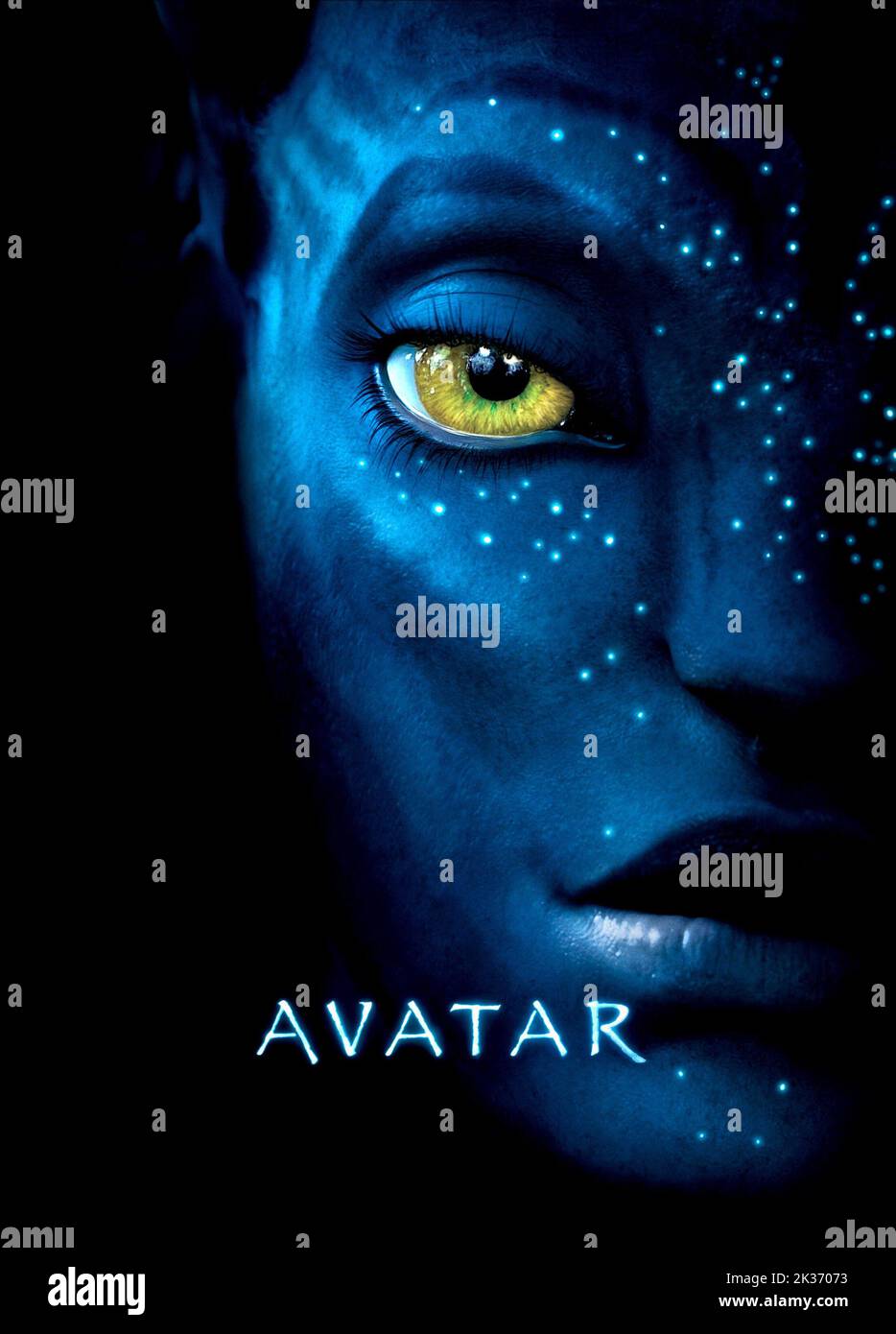 AVATAR 2009. AVATAR Movie Poster Zoe Saldana Stock Photo