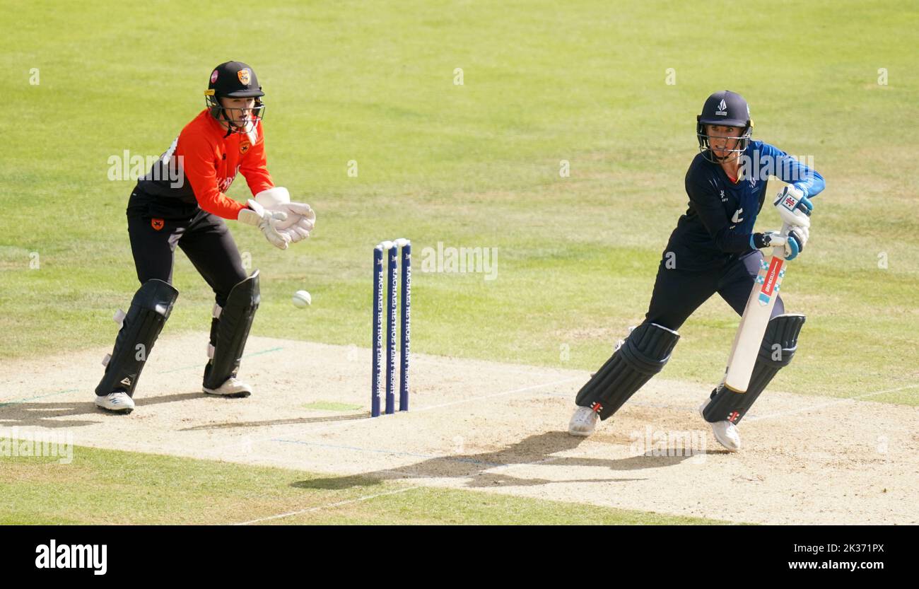 Northern Diamonds' Lauren Winfield-Hill bats during the Rachael Heyhoe Flint Trophy Final at Lord's, London. Picture date: Sunday September 25, 2022. Stock Photo