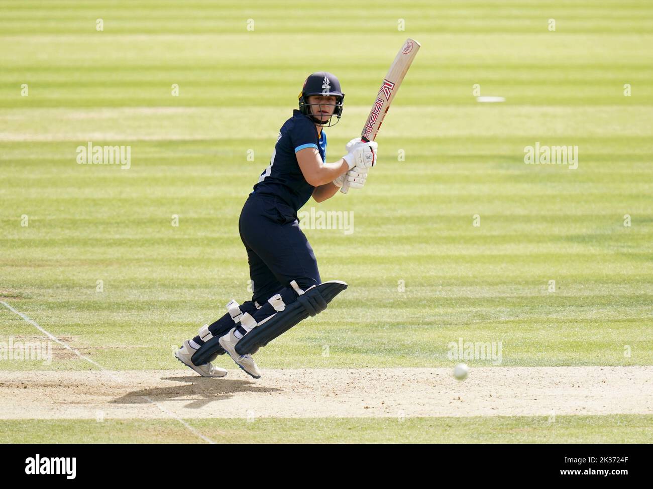 Northern Diamonds' Leah Dobson bats during the Rachael Heyhoe Flint Trophy Final at Lord's, London. Picture date: Sunday September 25, 2022. Stock Photo