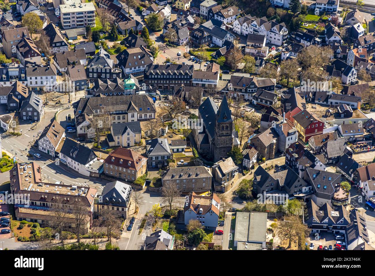 Old town with evang collegiate church and town hall hires stock photography and images Alamy