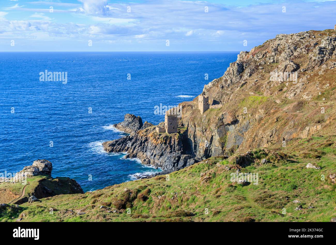 The Crowns Engine Houses At Botallack Mine On The North Coast Of 
