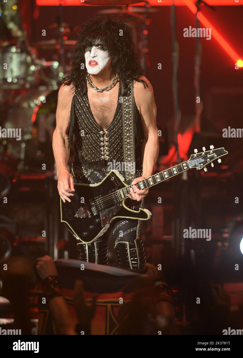 West Palm Beach, FL, USA. 21st Sep, 2022. KISS performs during the 'End of the Road World Tour' at The iTHINK Financial Amphitheatre on September 21, 2022 in West Palm Beach Florida. Credit: Mpi04/Media Punch/Alamy Live News Stock Photo