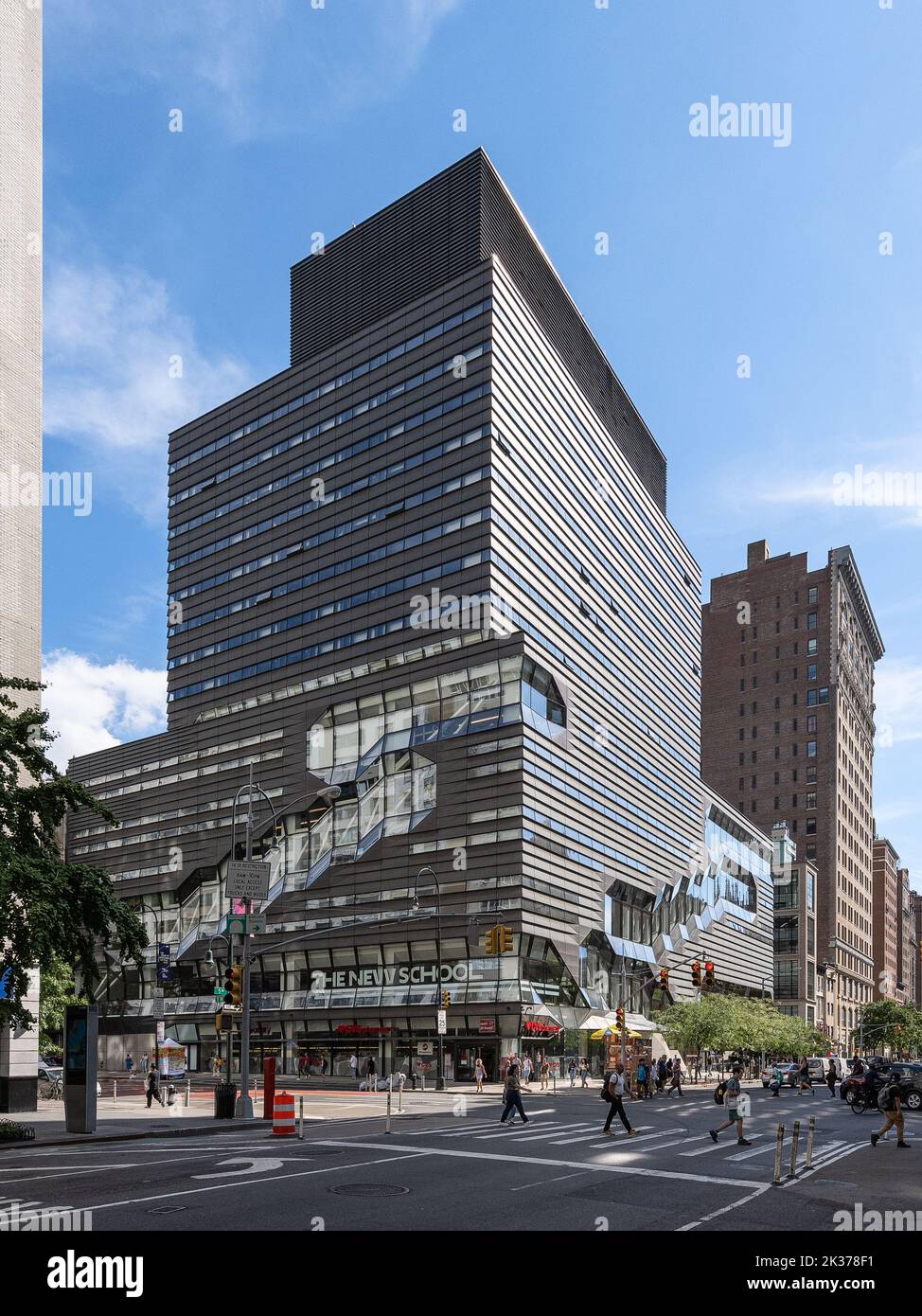The new school university center stock photo alamy