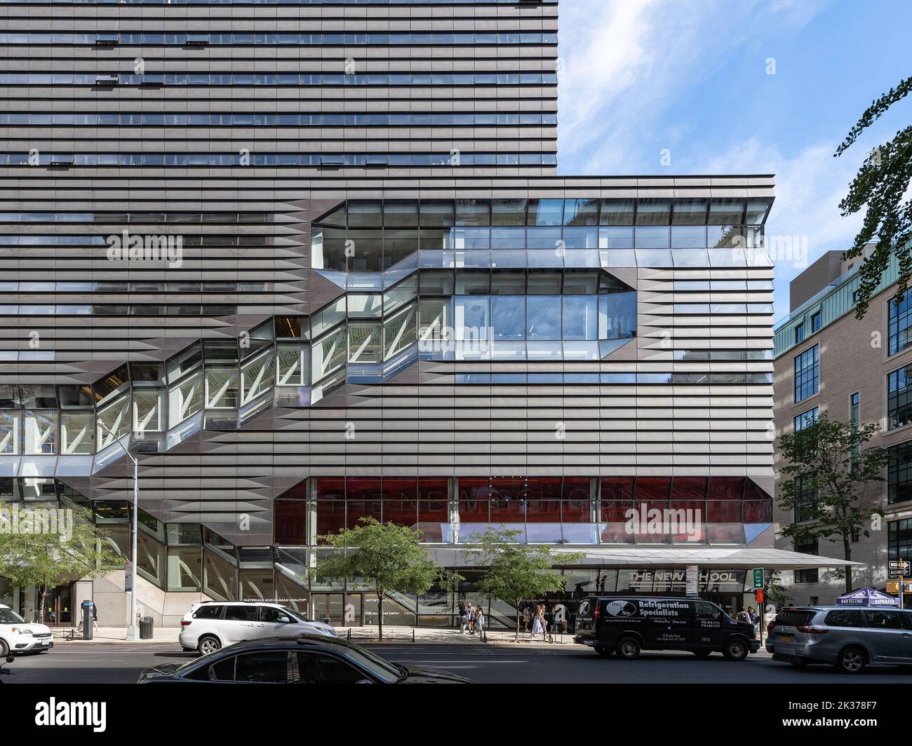 The new school university center stock photo alamy