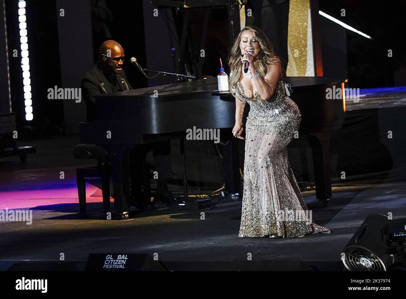 Mariah Carey performs at Global Citizen Festival in Central Park in New York City on Saturday, September 24, 2022. Global Citizen Live is a 24-hour global event to unite the world, defend the planet and defeat poverty.     Photo by Lev Radin/UPI Stock Photo
