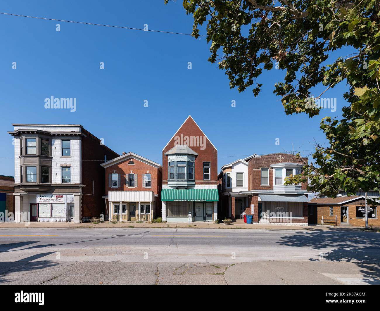 Commercial buildings in Quincy Stock Photo Alamy